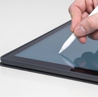 drawing tablet with white stylus