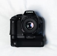 black canon dslr camera