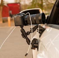 camera placed outside of the car