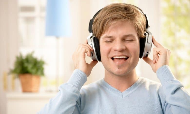 Man with Noise canceling Headphones