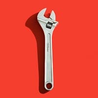 Silver adjustable Wrench