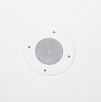 Ceiling speaker with white grill