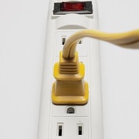 Yellow Plug on Surge Protector
