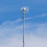 antenna placed at a height