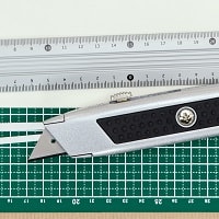 Utility knife with scale